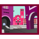 download Piazza Della Vittoria Lodi Italia clipart image with 315 hue color