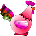 download Rooster clipart image with 315 hue color