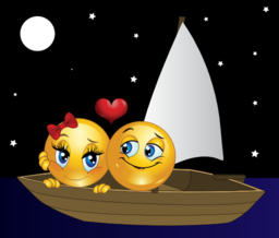 Lovers Boat Smiley Emoticon