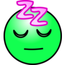 download Emoticons Sleeping Face clipart image with 90 hue color