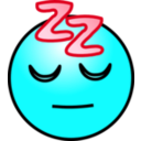 download Emoticons Sleeping Face clipart image with 135 hue color
