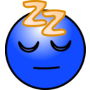 download Emoticons Sleeping Face clipart image with 180 hue color