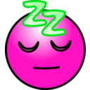 download Emoticons Sleeping Face clipart image with 270 hue color