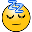 download Emoticons Sleeping Face clipart image with 0 hue color