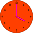 download Clock clipart image with 315 hue color