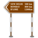 download Sign Board clipart image with 270 hue color