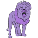 download Lion clipart image with 225 hue color