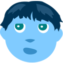 download Boy clipart image with 180 hue color