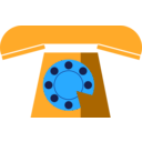 download Phone clipart image with 180 hue color