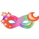 download Mask clipart image with 315 hue color