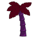 download Palm Tree clipart image with 270 hue color