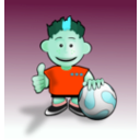 download Soccer Toon clipart image with 135 hue color