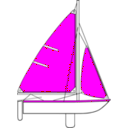 download Sailing Parts Of Boat Illustration clipart image with 180 hue color
