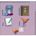 download Sencillo 4 Vector Icons clipart image with 180 hue color