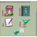 download Sencillo 4 Vector Icons clipart image with 315 hue color