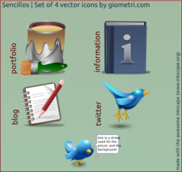 Sencillo 4 Vector Icons