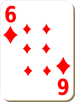 White Deck 6 Of Diamonds