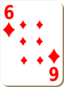 White Deck 6 Of Diamonds