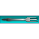 download Dinner Fork clipart image with 180 hue color