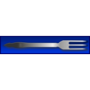 download Dinner Fork clipart image with 225 hue color