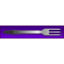 download Dinner Fork clipart image with 270 hue color