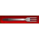 download Dinner Fork clipart image with 0 hue color