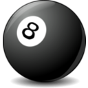 download 8 Ball clipart image with 270 hue color