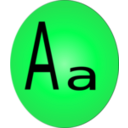 download Letter Icon clipart image with 90 hue color