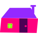 download House clipart image with 270 hue color