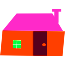 download House clipart image with 315 hue color