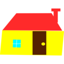 download House clipart image with 0 hue color