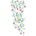 download Colored Bubbles clipart image with 225 hue color
