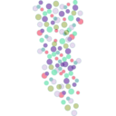 download Colored Bubbles clipart image with 315 hue color