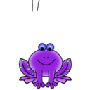 download Green Valentine Frog With Pink Hearts clipart image with 180 hue color