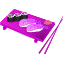 download Sushi clipart image with 270 hue color
