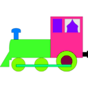 download Locomotive clipart image with 90 hue color