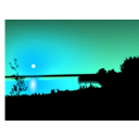 download Sunset clipart image with 135 hue color