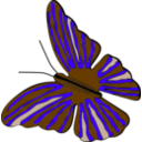 download Butterfly clipart image with 225 hue color