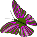 download Butterfly clipart image with 270 hue color