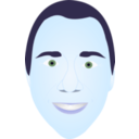 download Man Face clipart image with 225 hue color