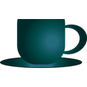 download Coffee Cup Icon clipart image with 180 hue color