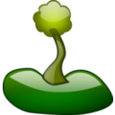 download Glossy Tree clipart image with 45 hue color
