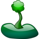 download Glossy Tree clipart image with 90 hue color
