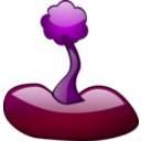 download Glossy Tree clipart image with 270 hue color