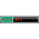 download Gnu License Web Badge clipart image with 315 hue color