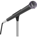 download Microphone clipart image with 225 hue color