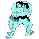 download Go Go Sumo Sumo 1859 clipart image with 135 hue color