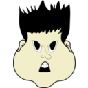 download Angry Boy clipart image with 45 hue color