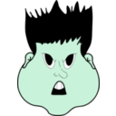 download Angry Boy clipart image with 135 hue color