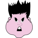 download Angry Boy clipart image with 315 hue color